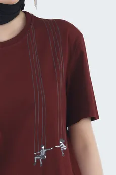 تیشرت طرح دار زنانه