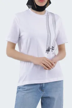 تیشرت طرح دار زنانه
