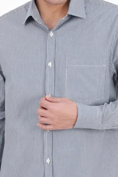 پیراهن آستین بلند نخی مردانه