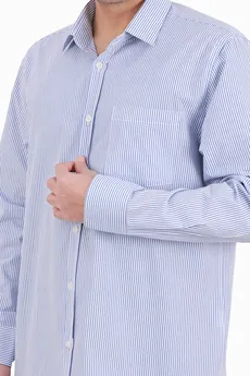 پیراهن آستین بلند نخی مردانه