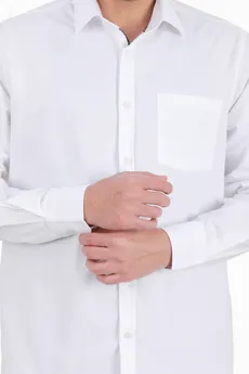 پیراهن آستین بلند کلاسیک مردانه نخی