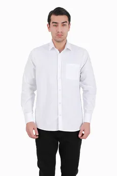 پیراهن آستین بلند کلاسیک مردانه نخی