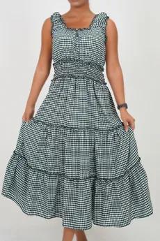 پیراهن بلند نخی زنانه