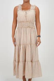 پیراهن بلند نخی زنانه