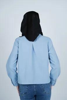 شومیز یقه برگردان کوتاه زنانه