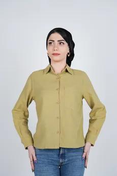 شومیز یقه برگردان کوتاه زنانه