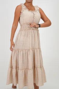 پیراهن بلند نخی زنانه