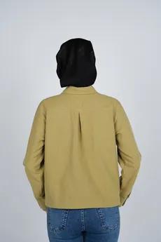 شومیز یقه برگردان کوتاه زنانه