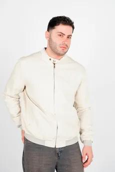 کاپشن یقه فرنچ کتان مردانه