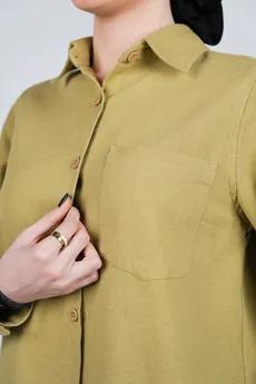 شومیز یقه برگردان کوتاه زنانه