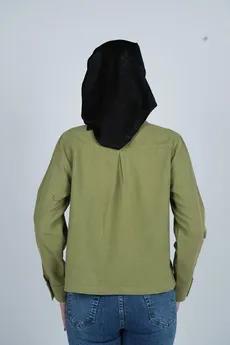 شومیز یقه برگردان کوتاه زنانه