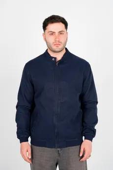 کاپشن یقه فرنچ کتان مردانه