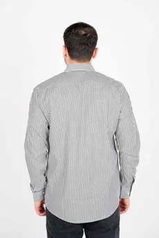 پیراهن آستین بلند یقه برگردان راه راه مردانه