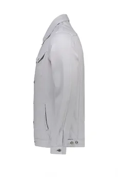 کاپشن کتان مردانه رنگ طوسی