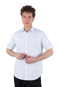 پیراهن آستین کوتاه کتان مردانه