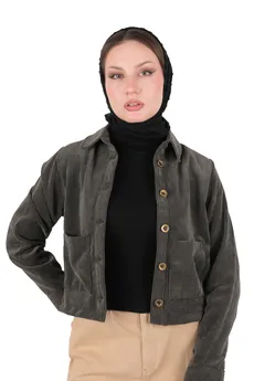 کت کوتاه مخمل زنانه