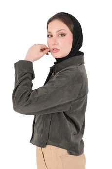 کت کوتاه مخمل زنانه