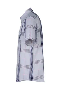 پیراهن آستین کوتاه چهارخانه مردانه