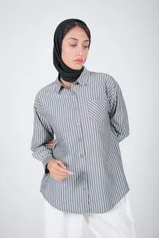 شومیز آستین بلند یقه دار زنانه بلند