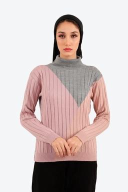 خرید بافت یقه اسکی زنانه گرم. یقه اسکی زنانه فری سایز.