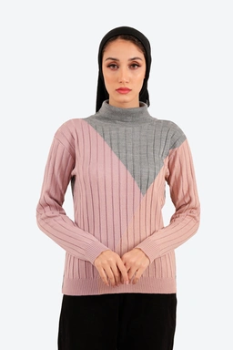 خرید بافت یقه اسکی زنانه گرم. یقه اسکی زنانه فری سایز.