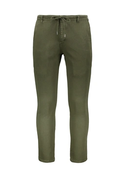 شلوار کتان کمرسرخود رنگ سبز تیره از برند پاتن جامه خرید آسان و ارسال رایگان. 