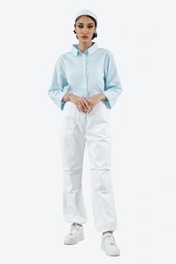 شومیز پیراهن زنانه بزند پاتن جامه. پیراهن زنانه رنگ آبی روشن خرید آنلاین و ارسال رایگان لباس زنانه