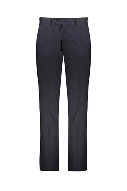 شلوار فاستونی مردانه رنگ سرمه ای سیر ، جنس شلوار پارچه ای پلی استر پشم از برند پاتن جامه.