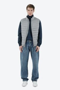 خرید پافر مردانه طرح دار رنگ طوسی. ژیله و جلیقه پاییزه مردانه ارسال رایگان.