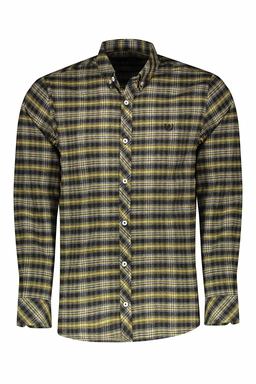 خرید پیراهن آستین بلند پشمی مردانه طرح چهارخانه با ارسال رایگان از فروشگاه آنلاین پاتن جامه. 