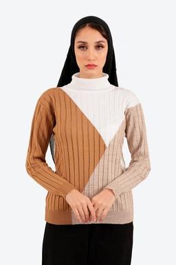 خرید بافت یقه اسکی زنانه گرم. یقه اسکی زنانه فری سایز.