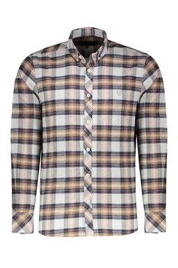 خرید پیراهن آستین بلند پشمی مردانه طرح چهارخانه با ارسال رایگان از فروشگاه آنلاین پاتن جامه. 