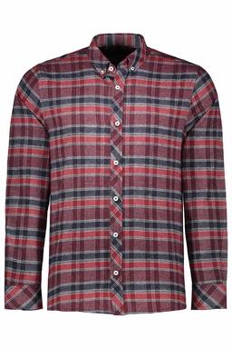 خرید پیراهن آستین بلند پشمی مردانه طرح چهارخانه با ارسال رایگان از فروشگاه آنلاین پاتن جامه. 