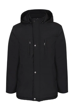 کاپشن کلاهدار مردانه بادگیر و ضد آب ، کاپشن بسیار گرم مشکی خرید آسان و ارسال رایگان. 