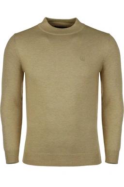 بافت یقه پنج سانت  کرم مردانه ، تولید از برند پاتن جامه ، پلیور گرم مردانه مناسب فصول سرد.