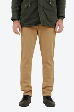 شلوار کتان مردانه مدل راسته رنگ نخودی با فاق متوسط ، شلوار مناسب استفاده اداری و روزمره. 