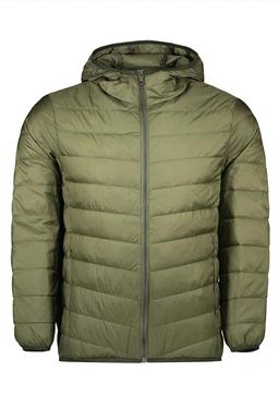 خرید کاپشن مردانه شمعی مشکی پفی ، با ضخامت متوسط کاپشن ضد آب و بادگیر از برند پاتن جامه. 