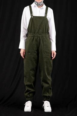 شلوار پیش بندی زنانه از برند پاتن جامه ، رنگ سبز تیره ، خرید آسان با ارسال رایگان. 