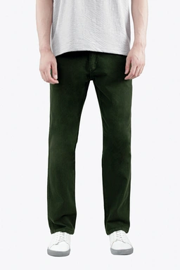 شلوار کتان مردانه رنگ سبز تیره تولید شده توسط برند پاتن جامه خرید آسان و ارسال رایگان.