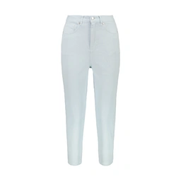 شلوار کتان زنانه مام استایل آبی روشن زنانه تولید پاتن جامه می باشد. جنس شلوار صد در صد کتان (پنبه) ب