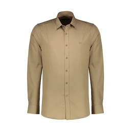 خرید پیراهن کتان آستین بلند مردانه تولید پاتن جامه می باشد. جنس پارچه کتان (97 درصد کتان - 3 درصد کش