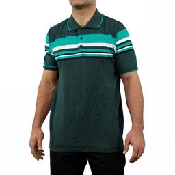 خرید پلیور آستین کوتاه مردانه صد در صد پنبه. پلیور آستین کوتاه نخی طرح دار.  جنس تیشرت بافت (صد در ص