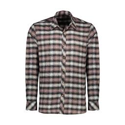 پیراهن پشمی آستین بلند مردانه تولید پاتن جامه می باشد. جنس پارچه صد در صد پنبه می باشد. پارچه براش خ