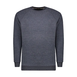 سویشرت آستین رگلان مردانه سرمه ای روشن تولید پاتن جامه می باشد. جنس پارچه سلانیک پلی استر پنبه می با