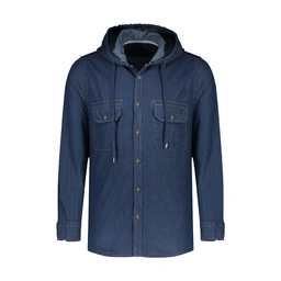 پیراهن جین کلاهدار مردانه تولید پاتن جامه می باشد. جنس پیراهن جین (صد در صد پنبه) می باشد. پارچه صد 