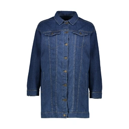 خرید کت جین زنانه تولید پاتن جامه می باشد. جنس کت صد در صد جین (پنبه) بدون کش می باشد. کت پاییزه زنا