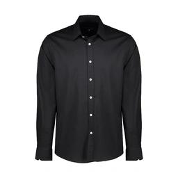 خرید پیراهن مشکی کتان آستین بلند مردانه تولید پاتن جامه می باشد. پیراهن استایل نسبتاً جذب , جنس پارچ