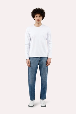 خرید تیشرت آستین بلند مردانه استایل نسبتاً جذب  رنگ سفید تولید پاتن جامه می باشد. جنس تیشرت صد در صد