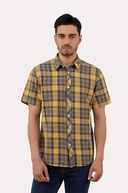 خرید پیراهن آستین کوتاه مردانه چهارخانه تولید پاتن جامه می باشد. پیراهن صد در صد پنبه نخی می باشد. پ