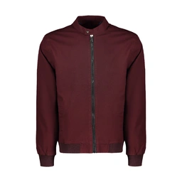 خرید کاپشن کتان مردانه پاتن جامه. کاپشن پاییزه زرشکی. قیمت کاپشن کتان ضخیم پاتن جامه. 